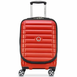 New Delsey Paris Shadow 5.0 4-Rollen Kabinentrolley 55 cm Laptopfach mit Dehnfalte intensives rot