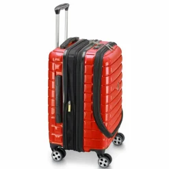 New Delsey Paris Shadow 5.0 4-Rollen Kabinentrolley 55 cm Laptopfach mit Dehnfalte intensives rot