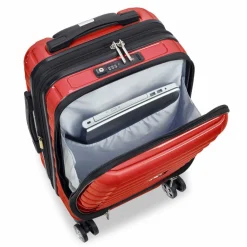New Delsey Paris Shadow 5.0 4-Rollen Kabinentrolley 55 cm Laptopfach mit Dehnfalte intensives rot