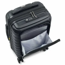 Delsey Paris Hartgepäck Kabinengepäck|4-Rollen Kabinentrolleys<Shadow 5.0 4-Rollen Kabinentrolley 55 cm Laptopfach mit Dehnfalte schwarz