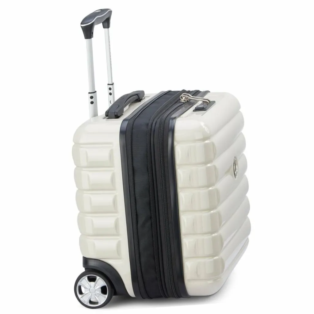 Discount Delsey Paris Shadow 5.0 4-Rollen Businesstrolley 38 cm Laptopfach mit Dehnfalte elfenbein