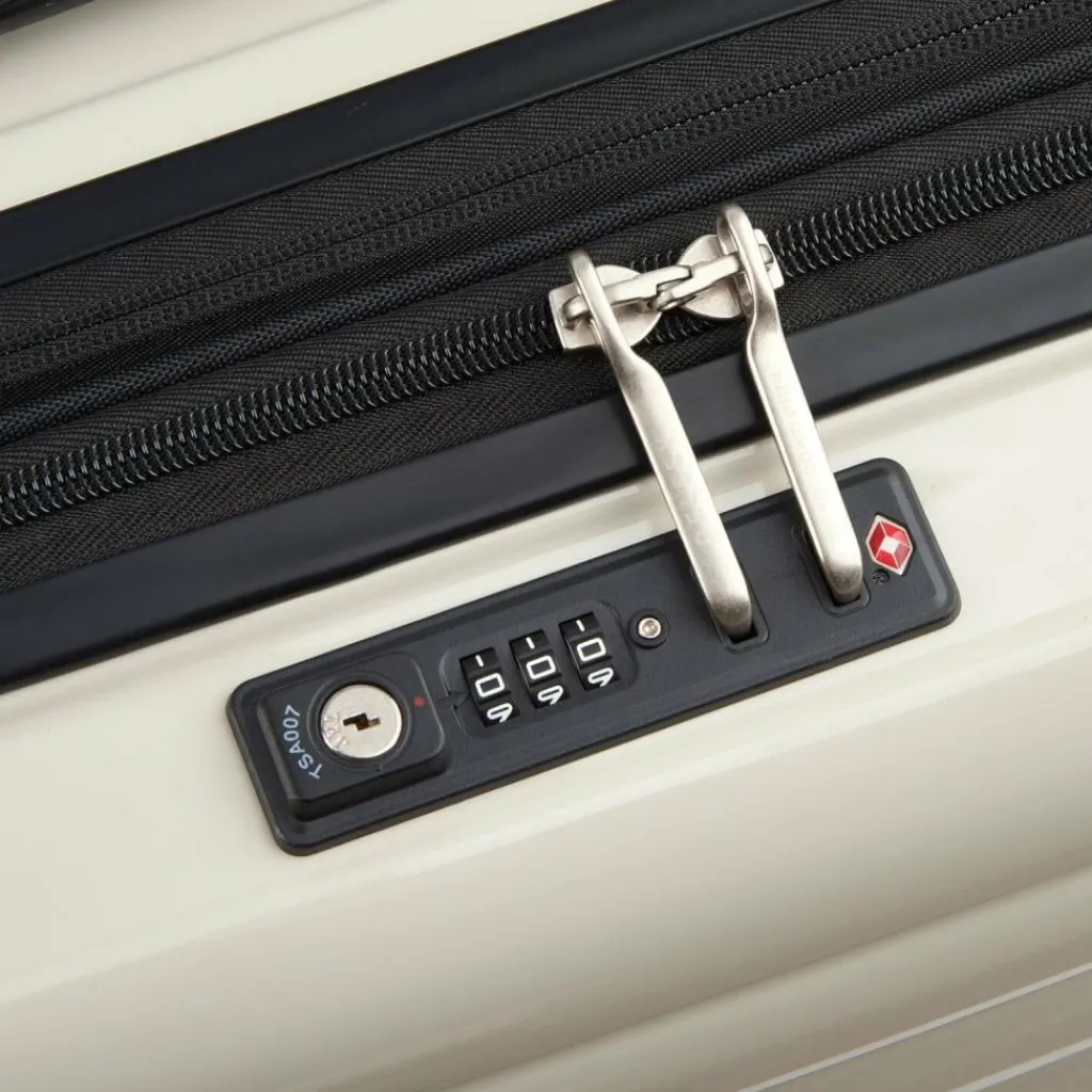 Discount Delsey Paris Shadow 5.0 4-Rollen Businesstrolley 38 cm Laptopfach mit Dehnfalte elfenbein