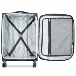 Delsey Paris Koffersets Als Weichgepäck|Koffersets 3-Teilig<Sky Max 2.0 4 Rollen Kofferset 3-teilig mit Dehnfalte blau