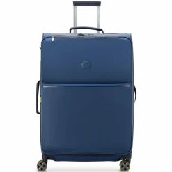 Delsey Paris Weichgepäck|4-Rollen Koffer<Turenne Soft 4-Rollen Trolley 77 cm mit Dehnfalte nachtblau