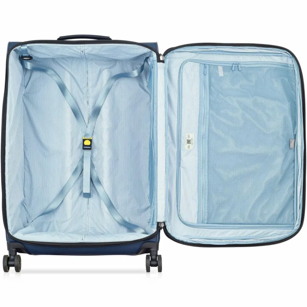 Delsey Paris Weichgepäck|4-Rollen Koffer<Turenne Soft 4-Rollen Trolley 77 cm mit Dehnfalte nachtblau