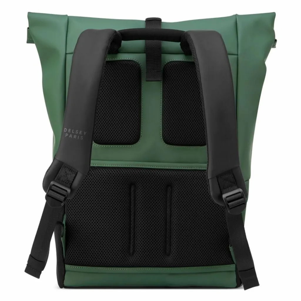 Delsey Paris Rolltop-Rucksäcke|Daypacks<Turenne Soft Daypack RFID Schutz 46 cm Laptopfach gruen