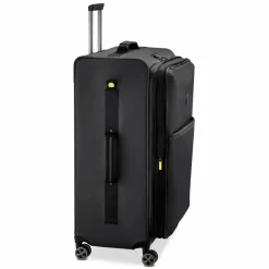 Outlet Delsey Paris Turenne Soft 4 Rollen Trolley 83 cm mit Dehnfalte schwarz