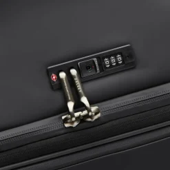 Outlet Delsey Paris Turenne Soft 4 Rollen Trolley 83 cm mit Dehnfalte schwarz