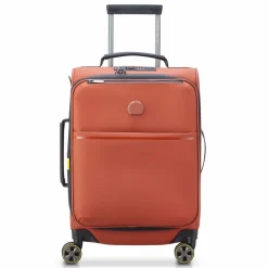 Hot Delsey Paris Turenne Soft 4 Rollen Kabinentrolley 55 cm mit Dehnfalte backstein