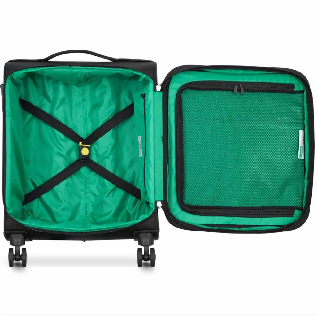 Delsey Paris x Colors Benetton Color Block 4-Rollen Kabinentrolley 55 cm mit Dehnfalte