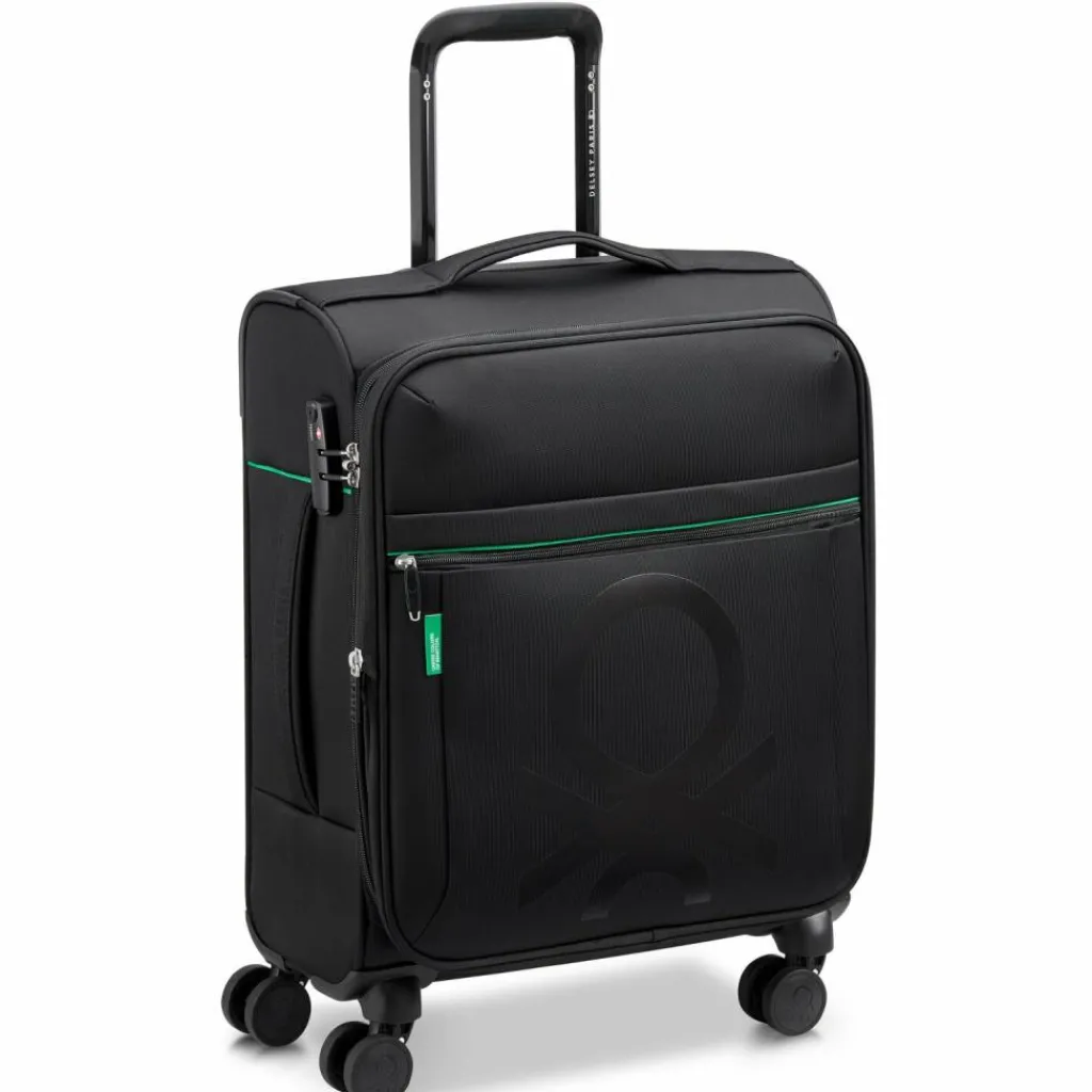 Delsey Paris x Colors Benetton Color Block 4-Rollen Kabinentrolley 55 cm mit Dehnfalte