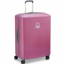 Delsey Paris 4-Rollen Koffer|Hartgepäck<x United Colors of Benetton UCB Hardside 4-Rollen Trolley 76 cm pink