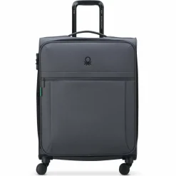 Hot Delsey Paris x United Colors of Benetton BE 4-Rollen Trolley 65 cm mit Dehnfalte anthracite
