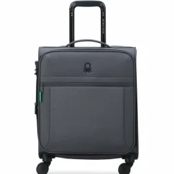 Delsey Paris Weichgepäck Kabinengepäck|4-Rollen Kabinentrolleys<x United Colors of Benetton BE 4-Rollen Kabinentrolley 55 cm mit Dehnfalte anthracite