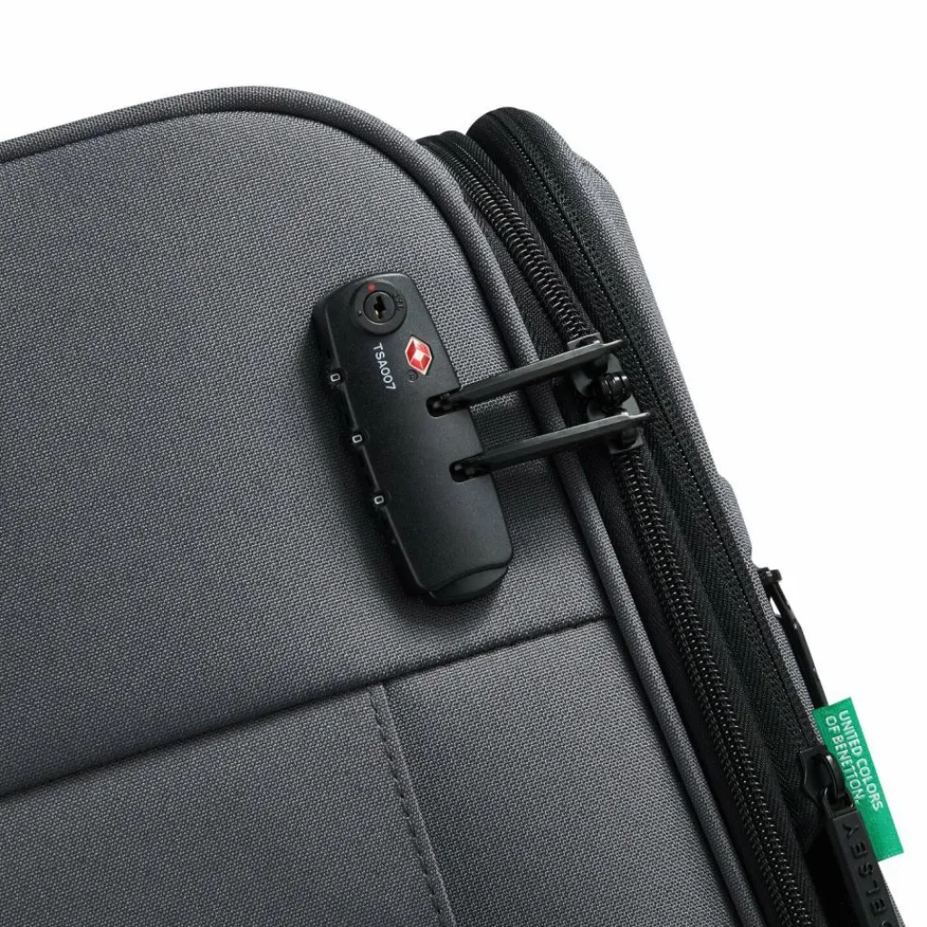 Delsey Paris Weichgepäck Kabinengepäck|4-Rollen Kabinentrolleys<x United Colors of Benetton BE 4-Rollen Kabinentrolley 55 cm mit Dehnfalte anthracite