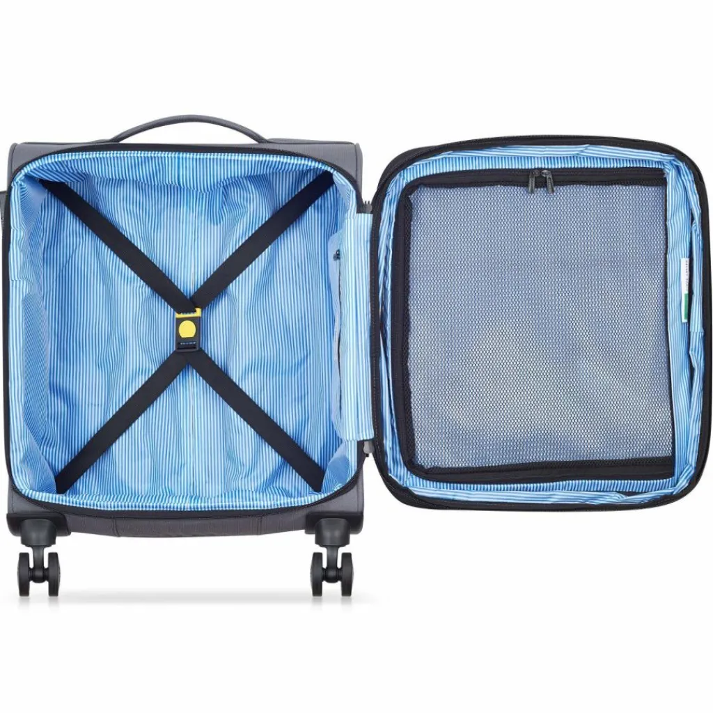 Delsey Paris Weichgepäck Kabinengepäck|4-Rollen Kabinentrolleys<x United Colors of Benetton BE 4-Rollen Kabinentrolley 55 cm mit Dehnfalte anthracite