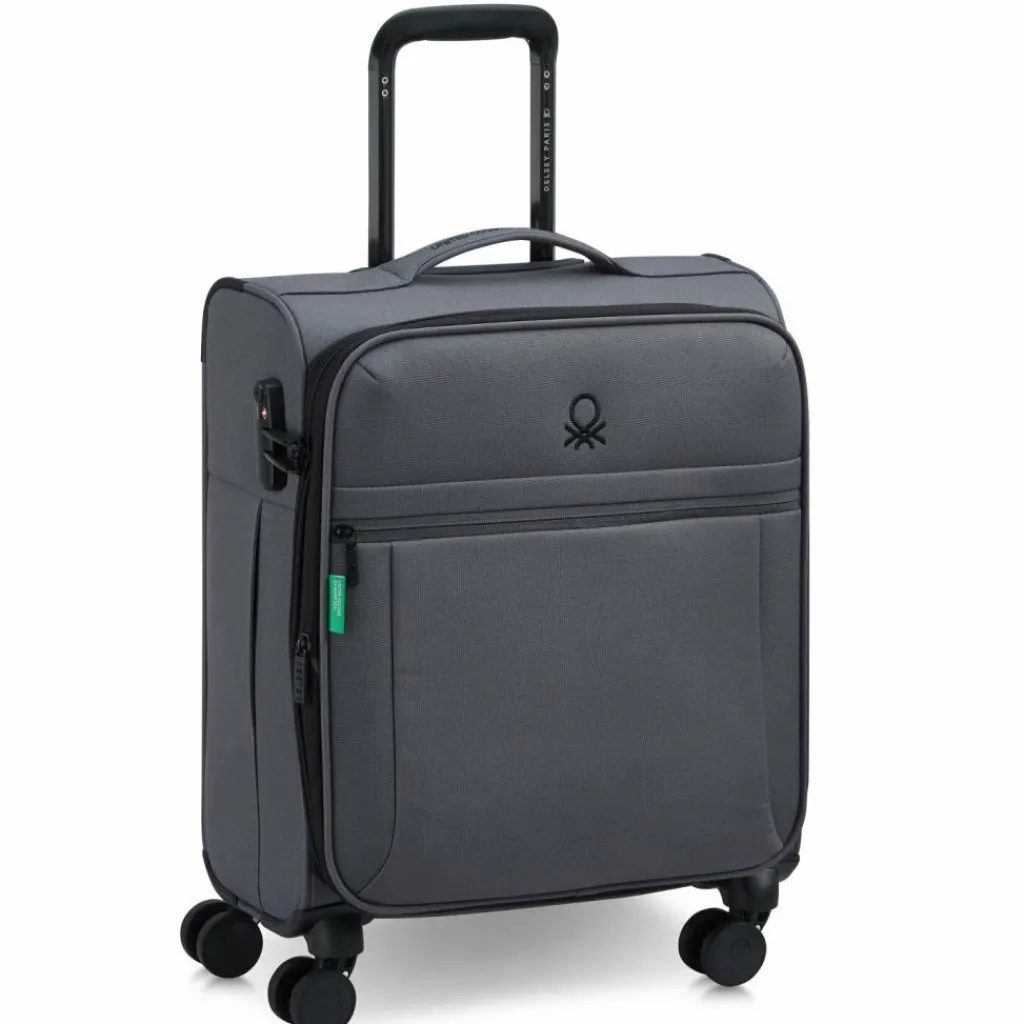 Delsey Paris Weichgepäck Kabinengepäck|4-Rollen Kabinentrolleys<x United Colors of Benetton BE 4-Rollen Kabinentrolley 55 cm mit Dehnfalte anthracite