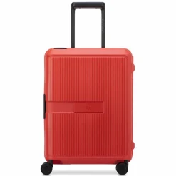 New Delsey Paris x United Colors of Benetton Color Block Hardside 4-Rollen Kabinentrolley 55 cm red