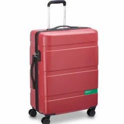 New Delsey Paris x United Colors of Benetton Now Hardside 4-Rollen Kofferset 3 tlg. mit Dehnfalte red