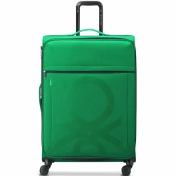 Sale Delsey Paris x United Colors of Benetton Color Block 4-Rollen Trolley 77cm mit Dehnfalte green