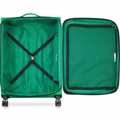 Sale Delsey Paris x United Colors of Benetton Color Block 4-Rollen Trolley 77cm mit Dehnfalte green