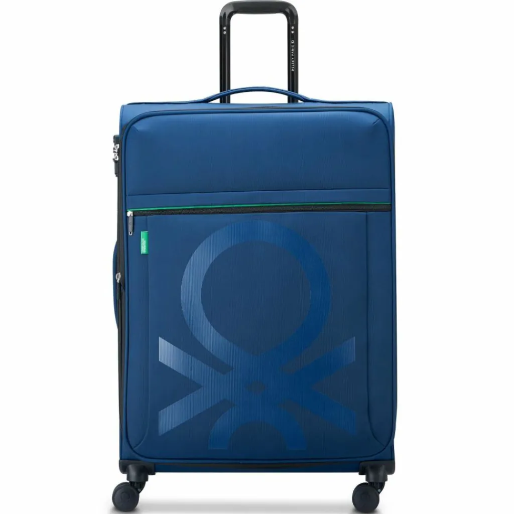 Delsey Paris Weichgepäck|4-Rollen Koffer<x United Colors of Benetton Color Block 4-Rollen Trolley 77cm mit Dehnfalte navy