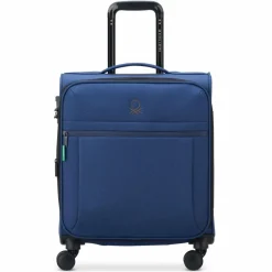 Hot Delsey Paris x United Colors of Benetton BE 4-Rollen Kabinentrolley 55 cm mit Dehnfalte faded denim