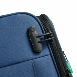 Hot Delsey Paris x United Colors of Benetton BE 4-Rollen Kabinentrolley 55 cm mit Dehnfalte faded denim