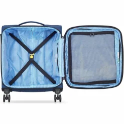 Hot Delsey Paris x United Colors of Benetton BE 4-Rollen Kabinentrolley 55 cm mit Dehnfalte faded denim