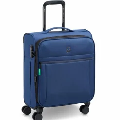 Hot Delsey Paris x United Colors of Benetton BE 4-Rollen Kabinentrolley 55 cm mit Dehnfalte faded denim