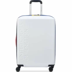 Best Delsey Paris x United Colors of Benetton 4-Rollen Trolley 66 cm white