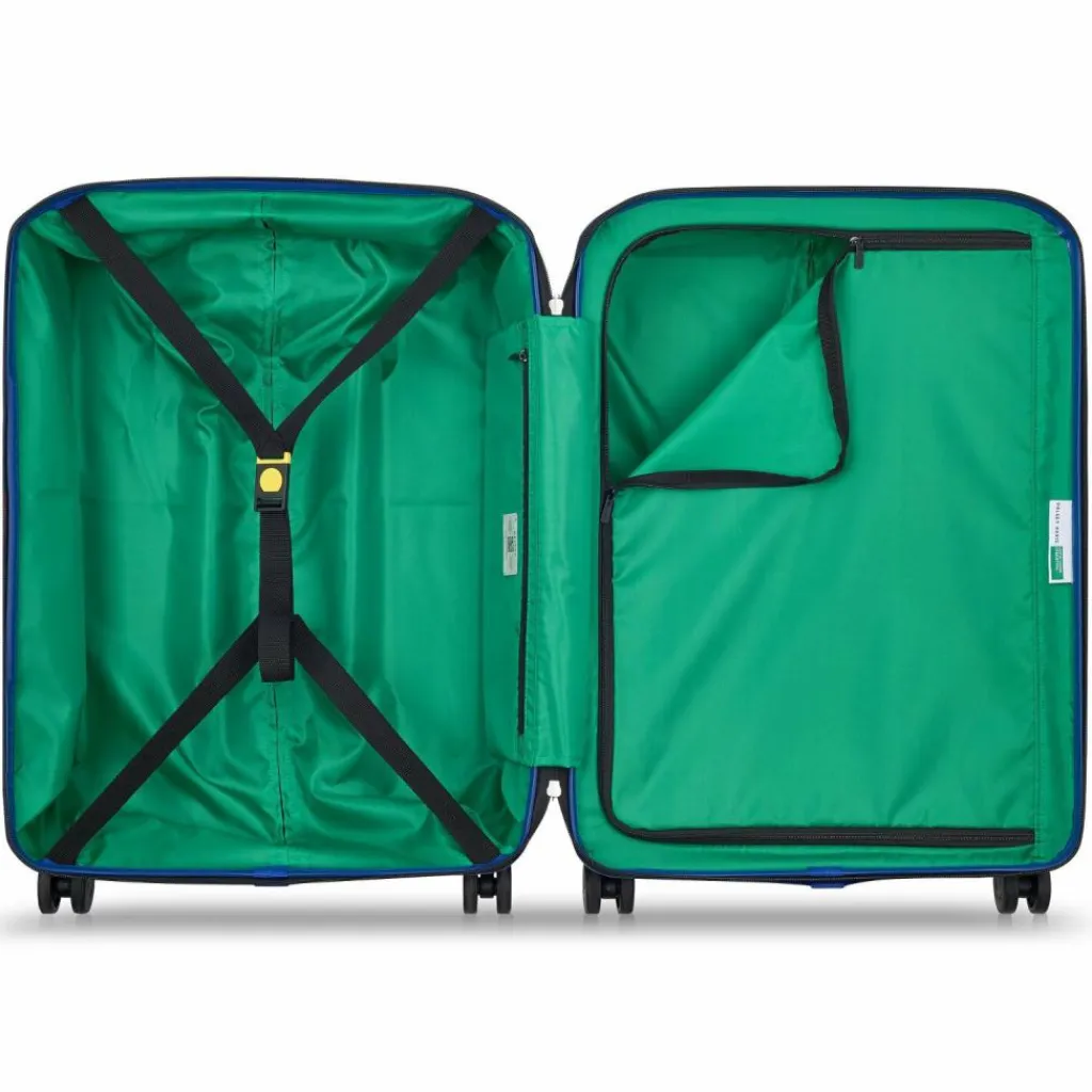 Best Delsey Paris x United Colors of Benetton 4-Rollen Trolley 66 cm white