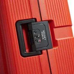 New Delsey Paris x United Colors of Benetton Color Block Hardside 4-Rollen Trolley 76 cm red