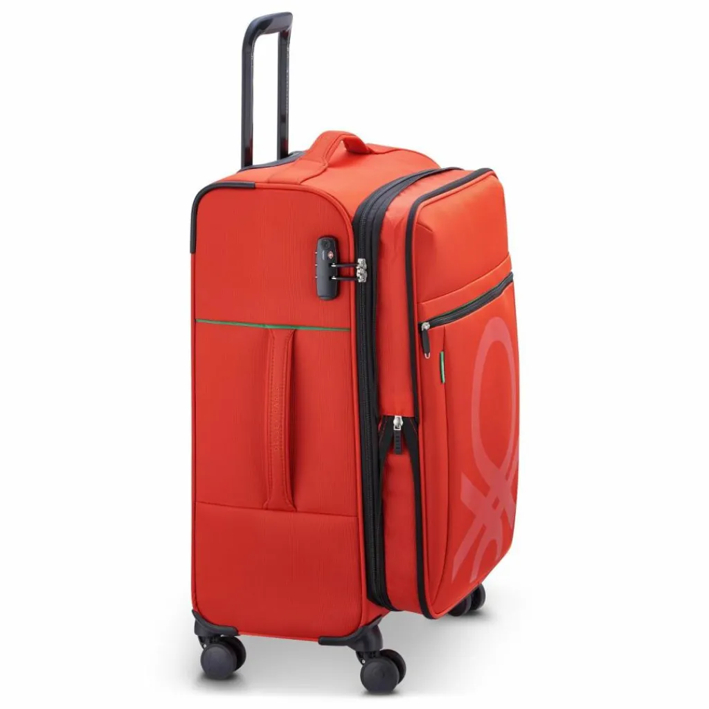 Delsey Paris x United Colors of Benetton Color Block 4-Rollen Kofferset 3 tlg.