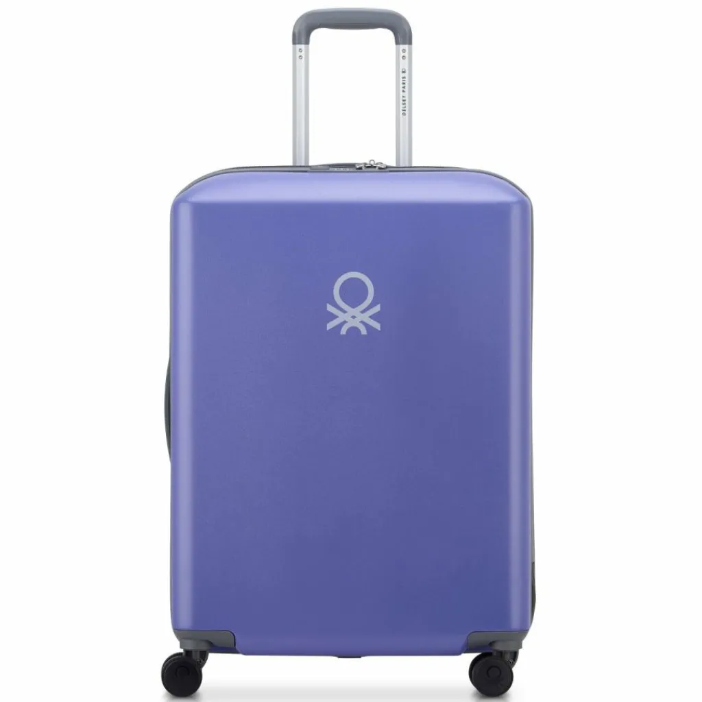 Delsey Paris 4-Rollen Koffer|Hartgepäck<x United Colors of Benetton UCB Hardside 4-Rollen Trolley 66 cm purple