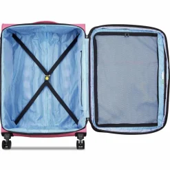 Delsey Paris Weichgepäck|4-Rollen Koffer<x United Colors of Benetton BE 4-Rollen Trolley L 76 cm mit Dehnfalte pink