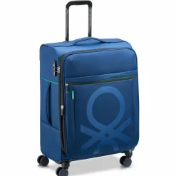 Best Delsey Paris x United Colors of Benetton Color Bock 4-Rollen Trolley 67 cm mit Dehnfalte navy