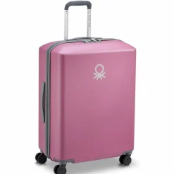 Delsey Paris 4-Rollen Koffer|Hartgepäck<x United Colors of Benetton UCB Hardside 4-Rollen Trolley 66 cm pink
