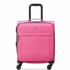 Delsey Paris Weichgepäck Kabinengepäck|4-Rollen Kabinentrolleys<x United Colors of Benetton BE 4-Rollen Kabinentrolley 55 cm mit Dehnfalte pink