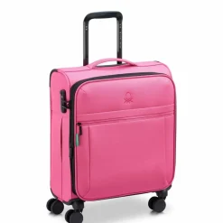 Delsey Paris Weichgepäck Kabinengepäck|4-Rollen Kabinentrolleys<x United Colors of Benetton BE 4-Rollen Kabinentrolley 55 cm mit Dehnfalte pink
