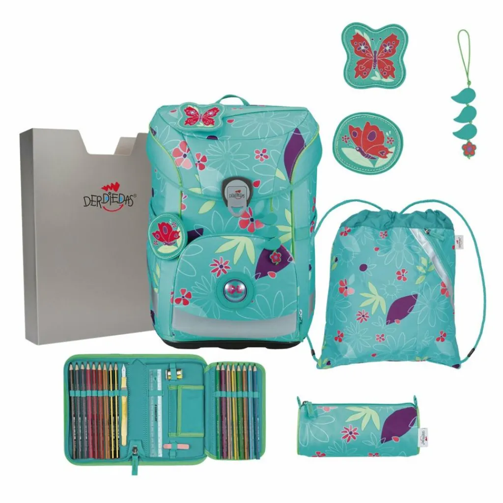 Discount DerDieDas ErgoFlex Easy Schulranzen-Set Butterfly Garden