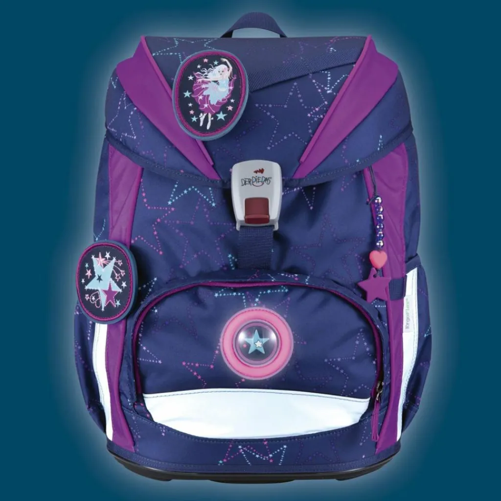 DerDieDas Schulranzen & Sets<ErgoFlex Light Schulranzen-Set 5-teilig Dancing Star