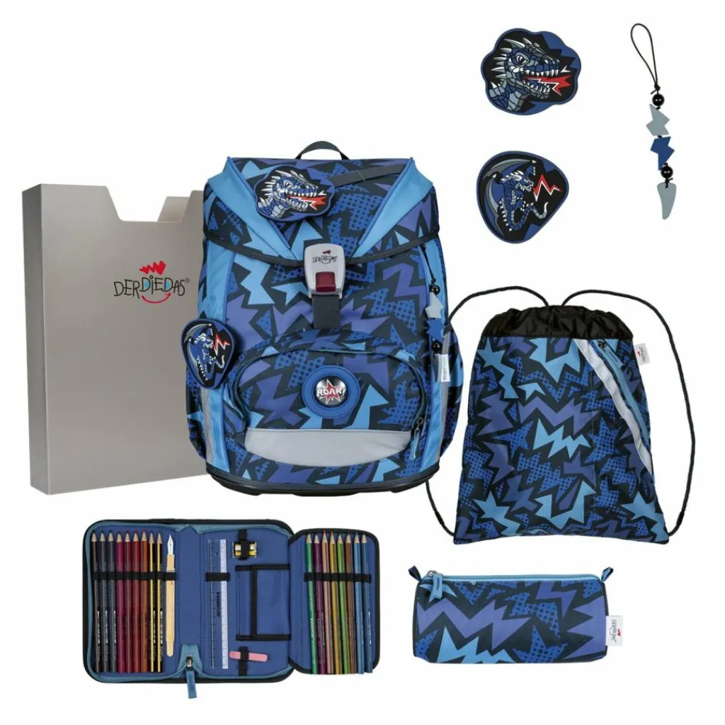 Online DerDieDas ErgoFlex Schulranzen-Set 5tlg. Dark Dragon