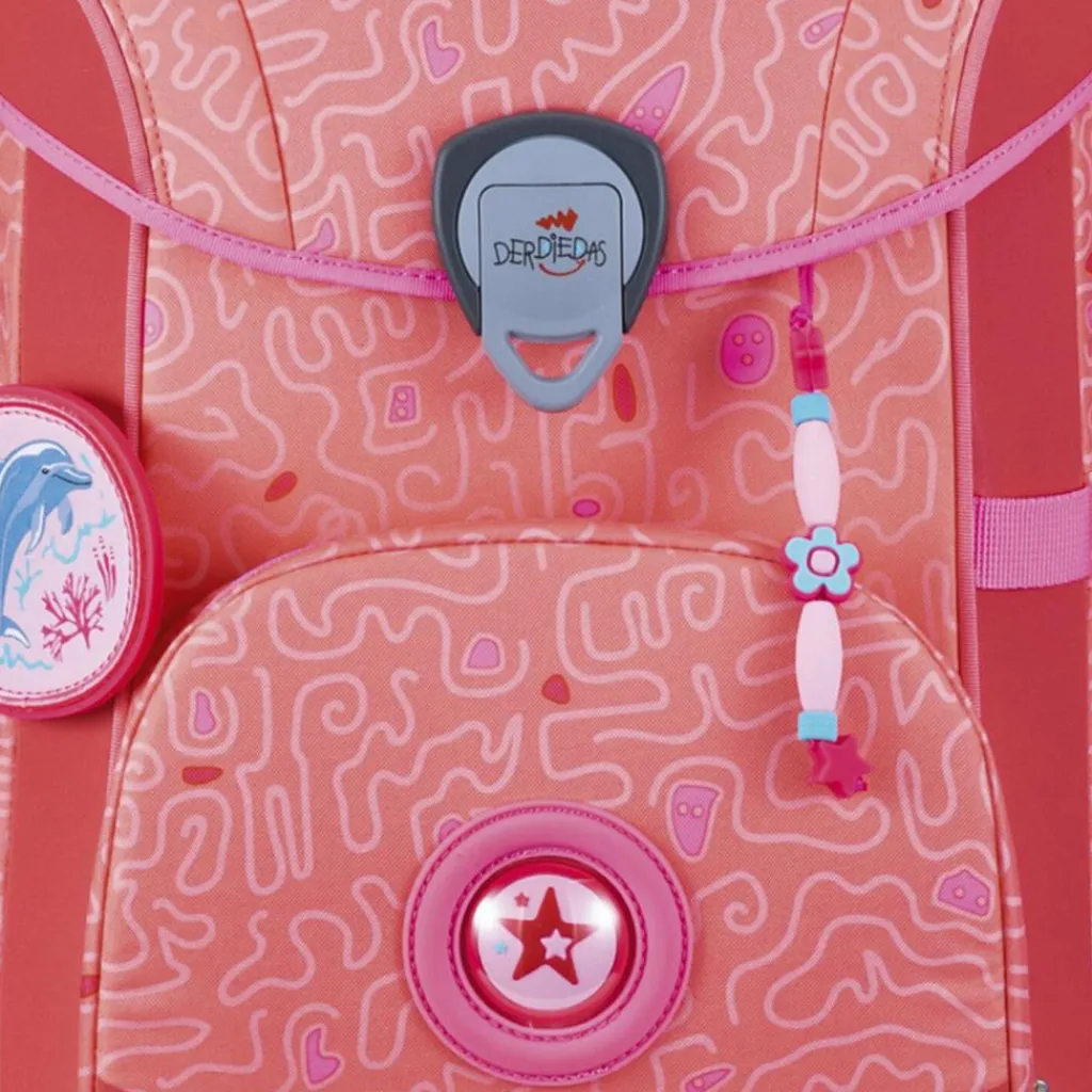Best DerDieDas ErgoFlex Superflash Easy Schulranzen-Set Coral Reef