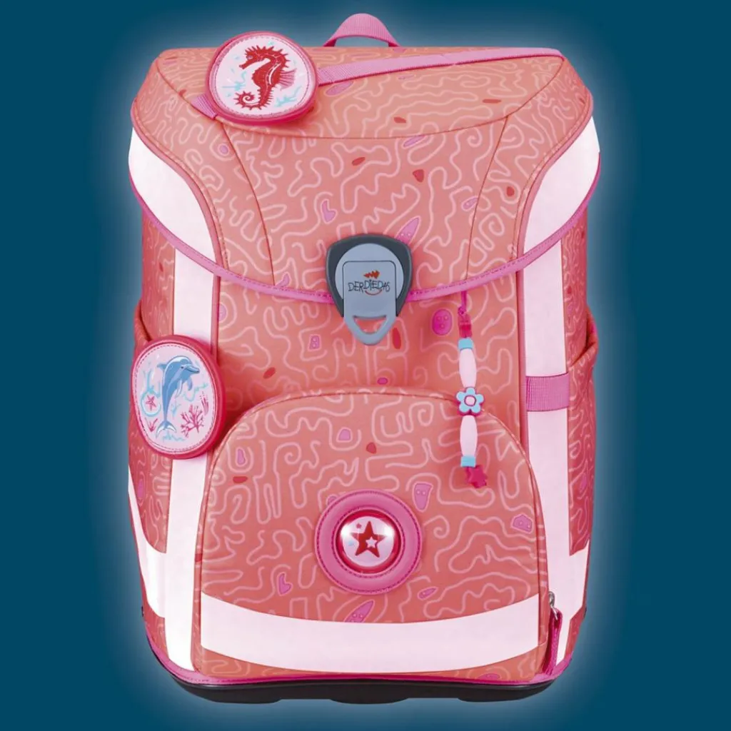 Best DerDieDas ErgoFlex Superflash Easy Schulranzen-Set Coral Reef