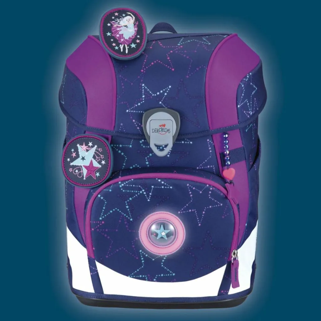 New DerDieDas ErgoFlex Tiny LED Schulranzen-Set Dancing Star
