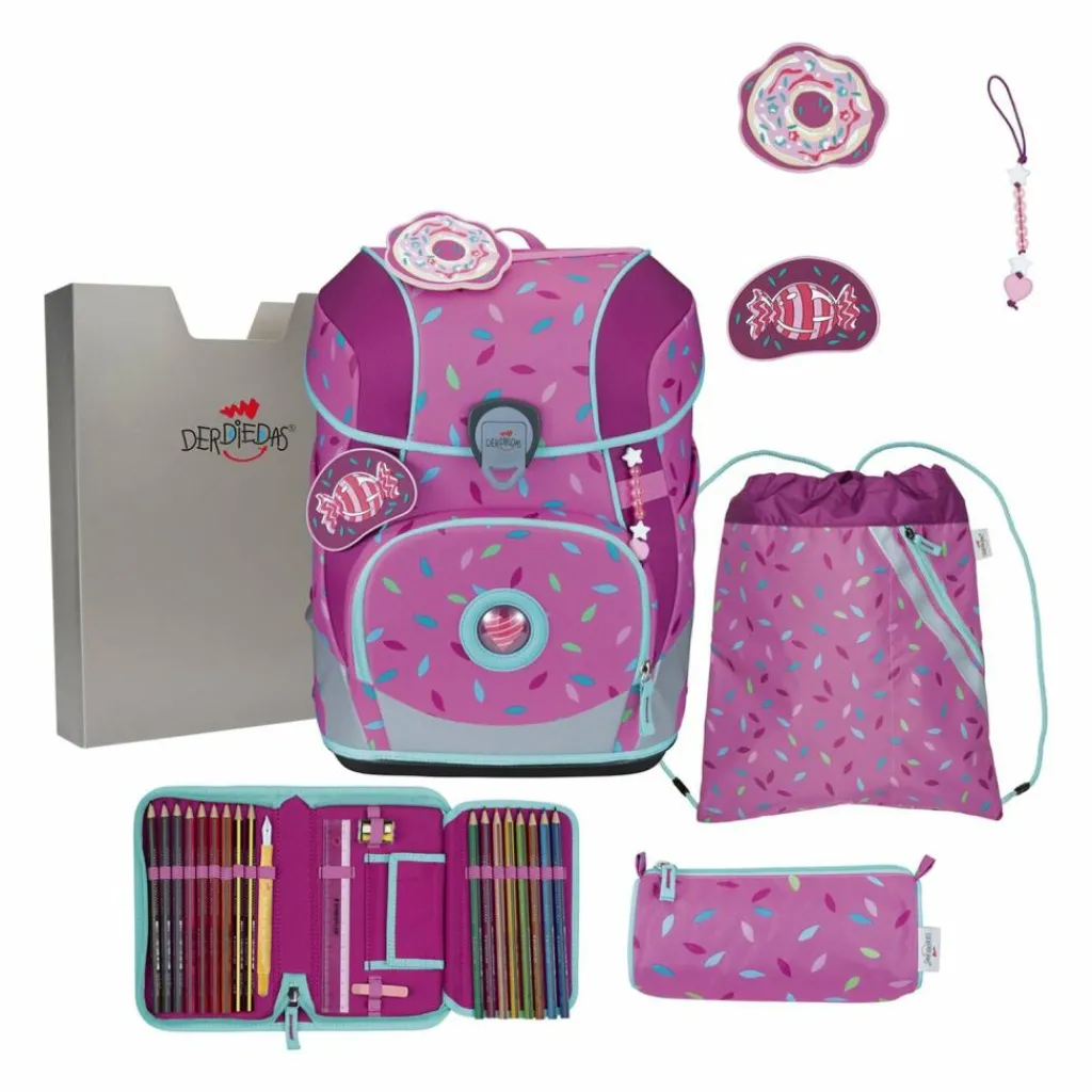 DerDieDas Schulranzen & Sets<ErgoFlex Tiny Schulranzen-Set 6-teilig Sweet Sprinkles
