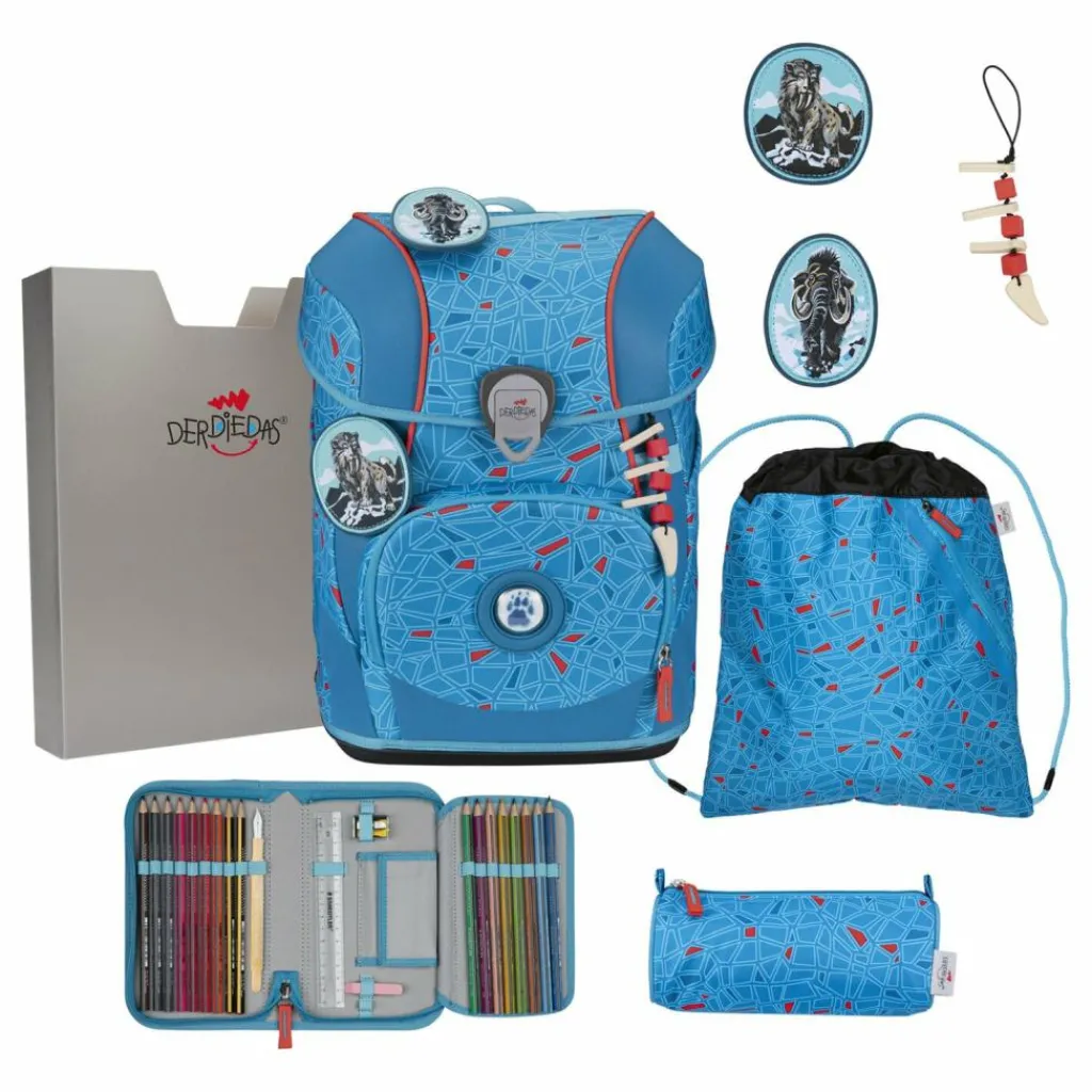 DerDieDas Schulranzen & Sets<ErgoFlex Tiny Schulranzen-Set 8-teilig Blue Ice