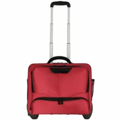 Hot Dermata 2 Rollen Businesstrolley 41 cm Laptopfach rot