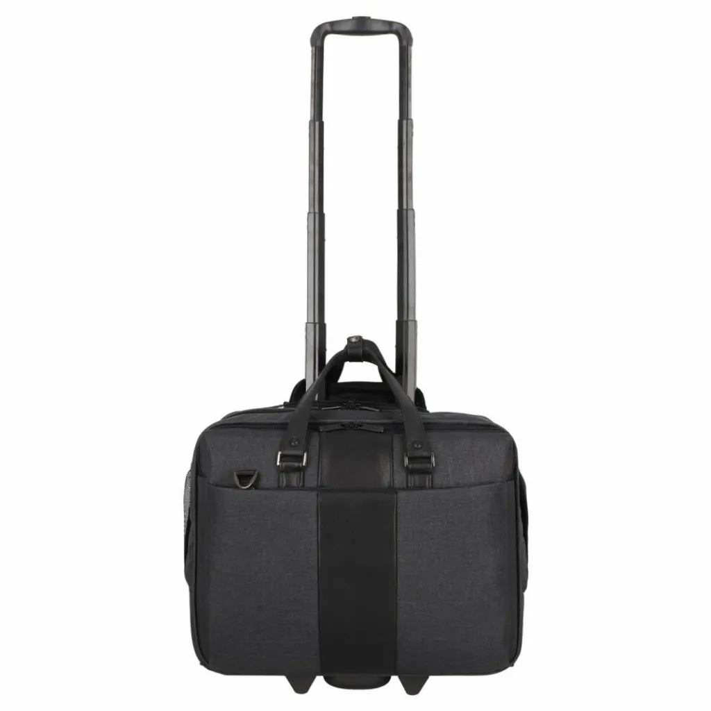 Dermata Laptoptaschen|Businesstrolleys Mit Laptopfach<2 Rollen Businesstrolley 46 cm Laptopfach schwarz
